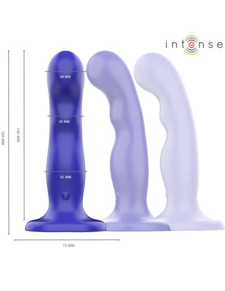 INTENSE SHORTY Vibrador con Ventosa Azul Control Remoto | Comprar en Kiwiku
