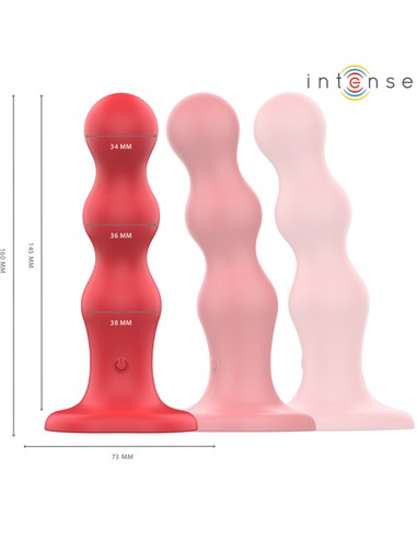 Vibrador CODY INTENSE FUN con Ventosa Rojo y Control Remoto | Kiwiku
