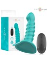Intense Buffy Vibrador Talla S Diseño en Espiral 10 Vibraciones Azul Con Control Remoto