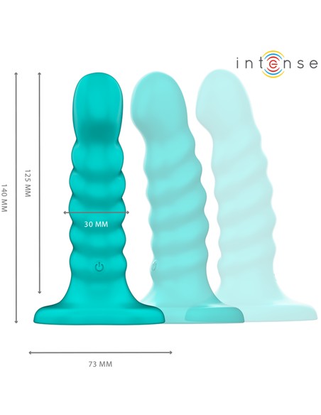 Vibrador Buffy Intense Talla S Espiral 10 Vibraciones Azul Control Remoto | Kiwiku
