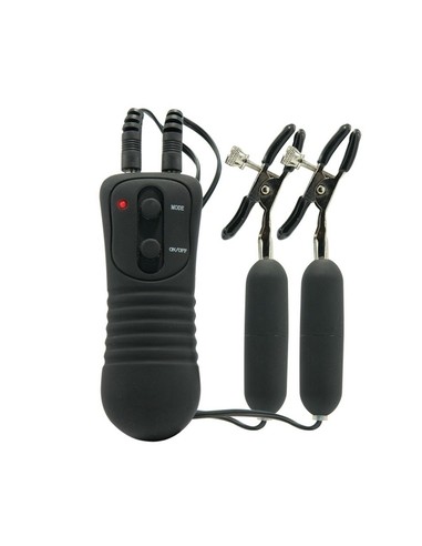 Pinzas de Pezones con Vibrador FETISH FANTASY SERIES | 10 Modos Vibración | Kiwiku