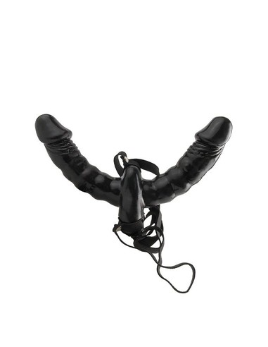 FETISH FANTASY SERIES Arnés Doble Delicia Vibrador | Juguetes Eróticos para Parejas en Kiwiku