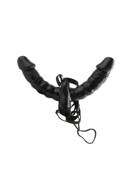 FETISH FANTASY SERIES Arnés Doble Delicia Vibrador | Juguetes Eróticos para Parejas en Kiwiku