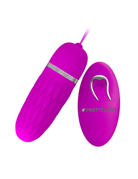 PRETTY LOVE Flirtation Dawn Huevo Vibrador Lila con Mando | 12 Modos Vibración | Kiwiku
