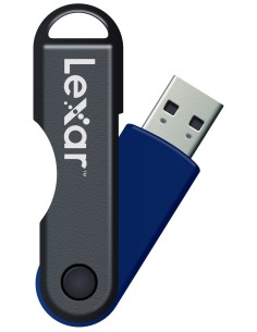 Lexar 8GB JumpDrive TwistTurn - Memoria USB (8 GB, USB 2.0, Girar, Azul) LJDTT8GBABEU kiwiku.com