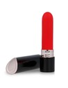 Lips Style Shia Pintalabios Vibrador Con 10 Modos de Vibración Recargable Usb Silicona Antialergénica Negro y Rojo 10.2 Cm