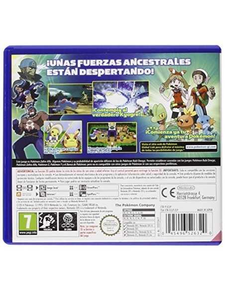 Juego 3DS POKéMON ZAFIRO ALFA 2227241 kiwiku.com