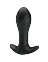 Pretty Love Vibrador Anal Negro Con 12 Funciones de Vibración, Silicona Médica Flexible, Usb Recargable, Impermeable, Unisex