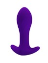 Pretty Love Vibrador Anal Lila Con 12 Funciones de Vibración, Silicona Médica Flexible, Unisex, Recargable Usb, Impermeable
