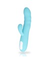Mia Eiffel Vibrador Rotador Azul Turquesa Compacto Recargable 20.7 Cm