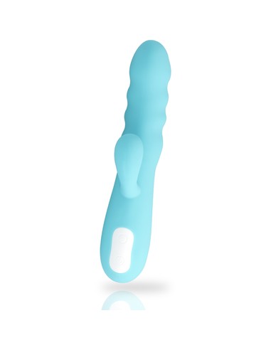 MIA Eiffel Vibrador Rotador Azul Turquesa | Juguete Erótico Recargable con Doble Motor - Kiwiku