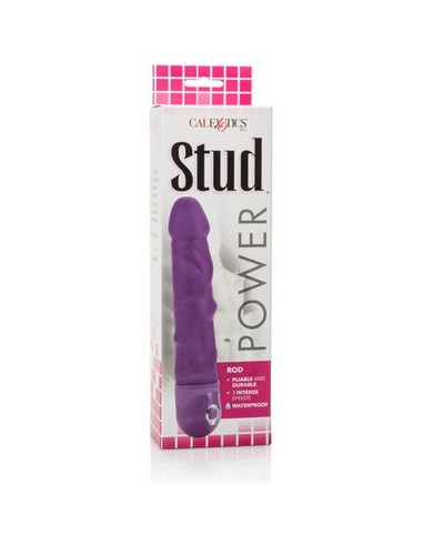 Vibrador Power Stud Rosa CALEXOTICS | 17.78 cm Impermeable 3 Velocidades | Kiwiku