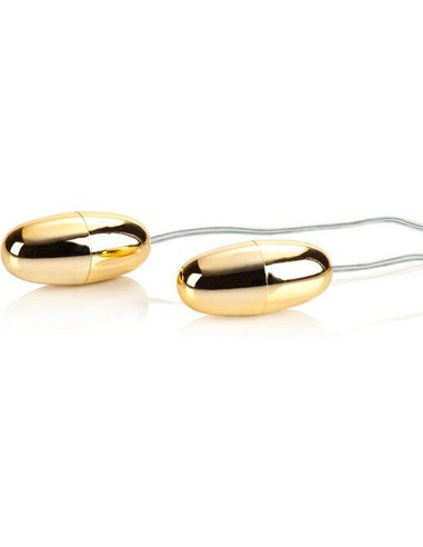 Balas Vibradoras Doradas Duo Gold CALEXOTICS | Vibradores Multivelocidad en Kiwiku