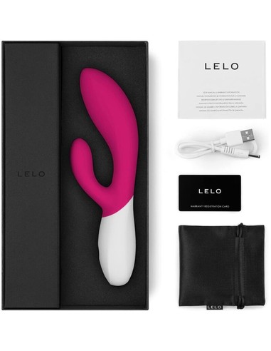 LELO INA Wave 2 Vibrador Doble Acción Cerise | Tecnología WaveMotion | Kiwiku