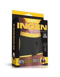 lovetoy_calzoncillo_boxer_shorts_horny_strapon_talla_xl/xxl_unisex_amarillo_y_negro_con_arnés_abierto_6970260905732_oferta