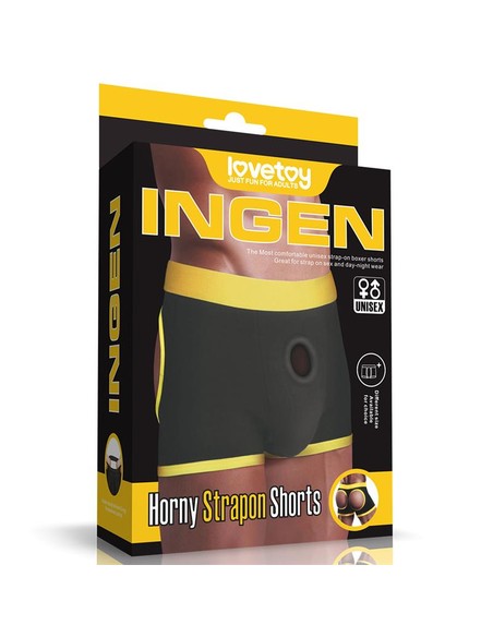 lovetoy_calzoncillo_boxer_shorts_horny_strapon_talla_xl/xxl_unisex_amarillo_y_negro_con_arnés_abierto_6970260905732_oferta