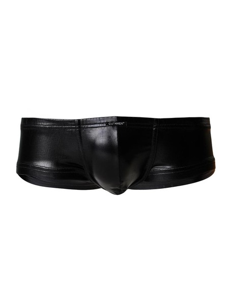 CUT4MEN C4M10 Boxers Shorts Leatherette Negro Talla S | Ropa Interior Hombre Kiwiku