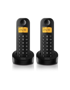 Philips D1202B/23 - Teléfono fijo digital (inalámbrico), negro D1202B/23 kiwiku.com