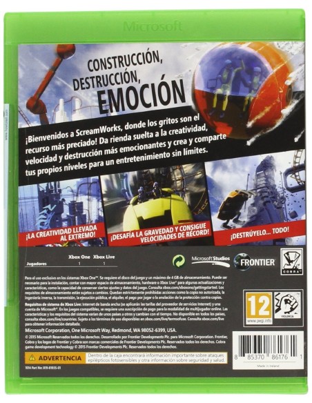 Juego X BOX ONE SCREAMRIDE BLU-RAY U9X-00012 kiwiku.com