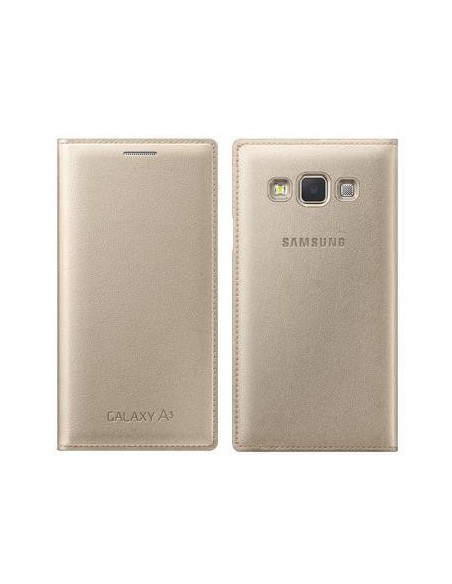 Funda Flip Wallet Galaxy A3 Oro EF-FA300BFEGWW kiwiku.com