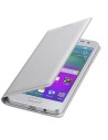 Funda flip wallet samung galaxy a3 plateada