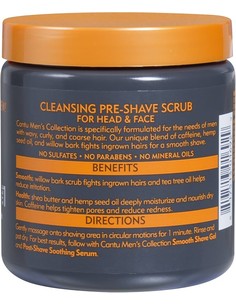 cantu_shea_butter_men's_exfoliante_de_limpieza_pre-afeitado_8_oz_/_227_g_para_hombres_0817513016929_oferta 2