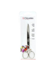 tres_claveles_tijeras_de_costura_castellanas_5"_recto_acero_inoxidable_plateado_para_mano_derecha_8410990000034_oferta 2
