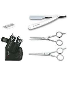 tres_claveles_estuche_skool_2_tijeras_peluquería_5.5"_corte_y_esculpir_con_navaja_3c"_y_cuchillas_repuesto_8410990127601_oferta