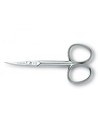 Tres Claveles Tijera Cutícula Curva 4 pulgadas Puntas Finas Acero Carbono Forjada en Caliente 10 Cm