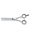 Tres Claveles Azabache Es 28 Tijera de Peluquería de Esculpir 5.5 Pulgadas 28 Dientes Filo Navaja Acero Inoxidable
