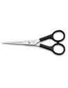 Tres Claveles Tijera Peluquería Scuola 5.5 Negra Con Filo Microdentado, Acero Inoxidable Aisi 420, 5.5 Pulgadas