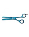 Tres Claveles Tijera de Peluquería Silex Azul Es 31 6 pulgadas para Esculpir y Difuminar Cabello