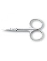 Tres Claveles Tijera Cutícula Recta 3.5 D 3c, Puntas Finas Afiladas, Acero de Carbono, Medida 9 Cm