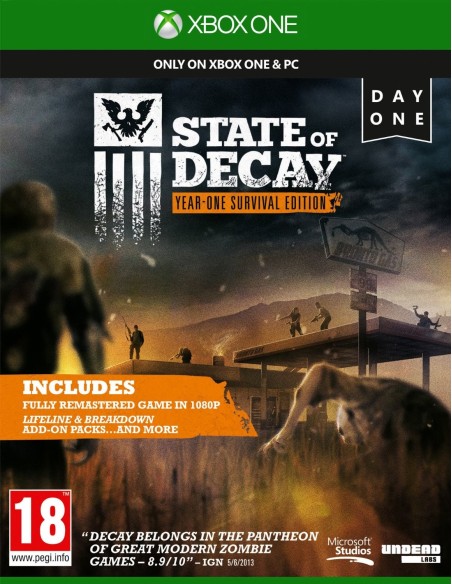 Juego X BOX ONE STATE OF DECAY YEAR ONE 4XZ-00019 kiwiku.com
