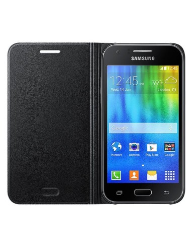 Samsung Flip Cover EF-FJ100 para Galaxy J1, negro - apropiado para GALAXY J1 J100N EF-FJ100BBEGWW kiwiku.com