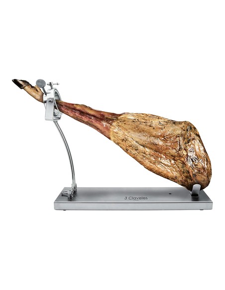 tres_clavelÉs_jamonero_de_acero_inoxidable_con_cabezal_giratorio_(39_x_50_x_16