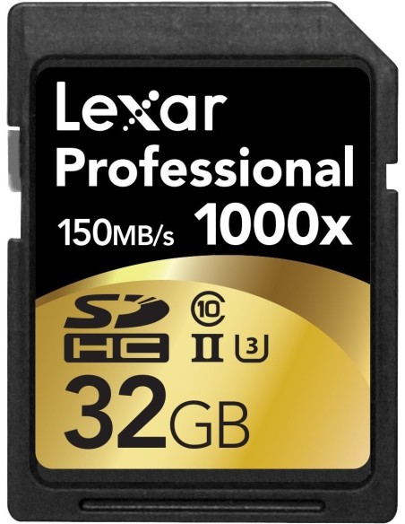 Lexar LSD32GCRBEU1000 - Tarjeta de memoria SecureDigital de 32 GB (clase: 10) 1000X UHS2 LSD32GCRBEU1000 kiwiku.com