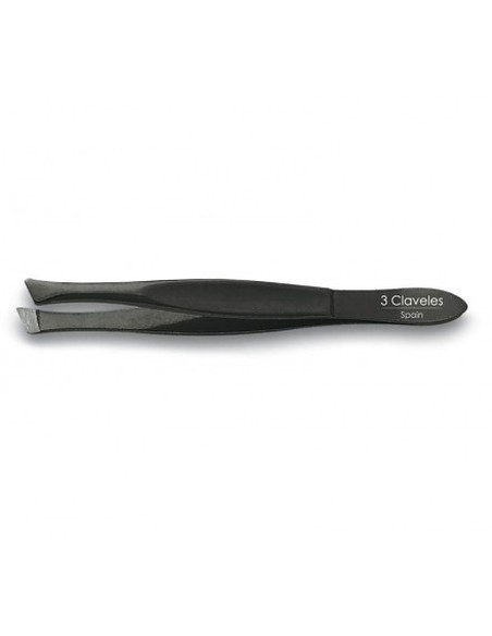 tres_claveles_pinza_de_depilar_sesgada_negra_8_cm_acero_de_carbono_8410990122224_oferta