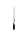 Tres Claveles Cuchillo Jamonero Alveolado Pom 29 Cm Acero Inoxidable 11,5 pulgadas Negro