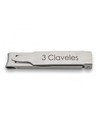 Tres Claveles Stainless Folding Nail Clippers 6 Cm Acero Inoxidable Plegable Con Lima y Limpiador