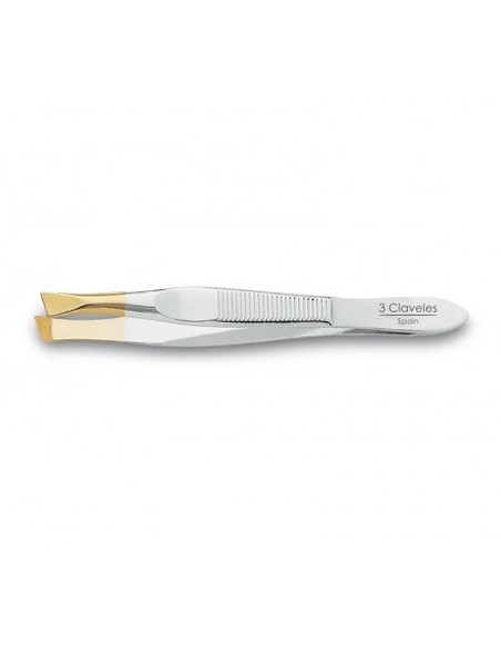 tres_claveles_pinza_de_depilar_sesgada_ancha_punta_dorada_8_cm_acero_de_carbono_8410990122446_oferta