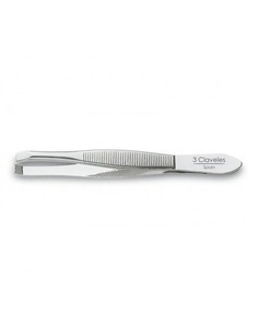 #2 en Top 20 Accesorios Peluqueria Más Vendidos - Tres Claveles Pinza Cangrejo Níquel 8 Cm D 3c para Depilación Precisa