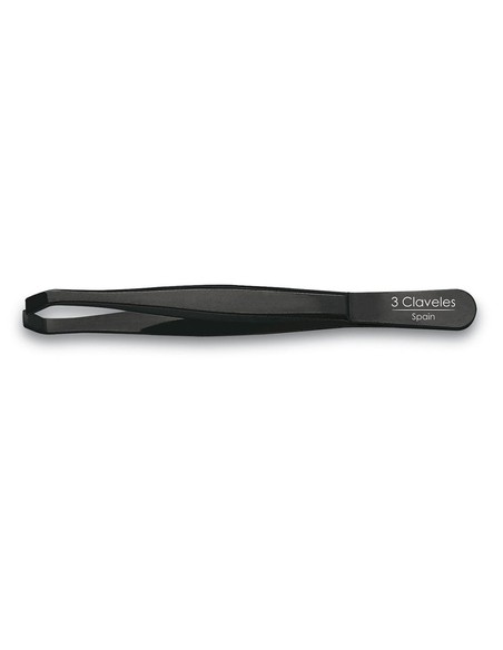 tres_claveles_pinza_cangrejo_negra_9_cm_acero_carbono_para_depilación_precisa_8410990122477_oferta