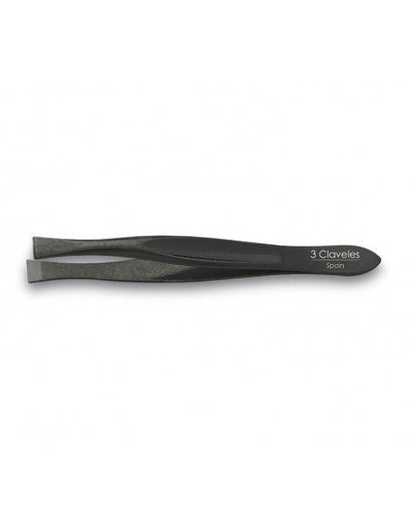 tres_claveles_pinza_ancha_negra_8_cm_punta_cangrejo_para_depilación_8410990122170_oferta