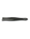Tres Claveles Pinza Ancha Negra 8 Cm Punta Cangrejo para Depilación