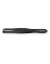 Tres Claveles Pinza Cangrejo Negra 8 Cm Acero Carbono Estriado para Depilación Precisa