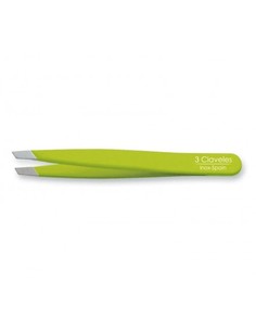 tres_claveles_pinza_de_depilar_sesgada_verde_9_cm_acero_inoxidable_8410990122750_oferta