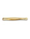 Tres Claveles Pinza Cangrejo Oro 9 Cm para Depilar Acero Carbono Dorada