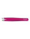 Tres Claveles Pinza de Depilar Sesgada Rosa 9 Cm Acero Inoxidable