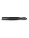 Tres Claveles Pinza Recta Negra 8 Cm Punta Fina Acero Carbono para Depilación Precisa